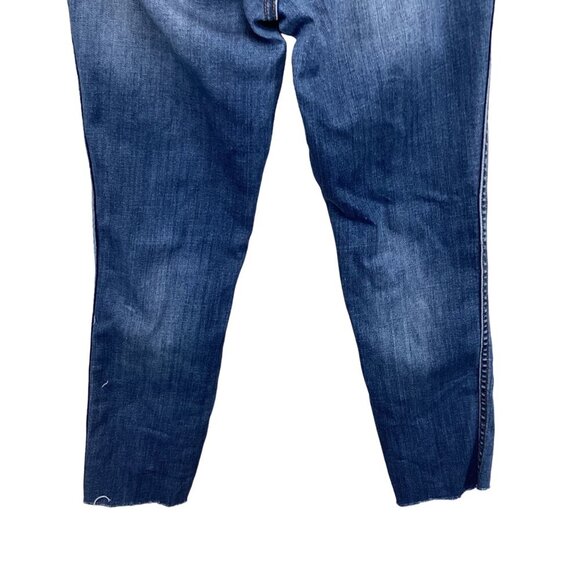 Madewell 10" High-Rise Skinny Jeans Women's Size 27 Blue Denim Raw Hem - Picture 10 of 10